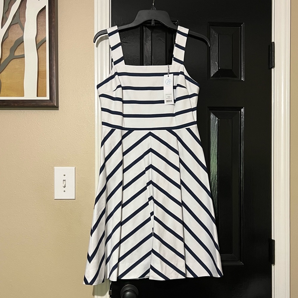 Daper James stripe dress NWT